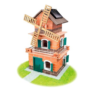 Teifoc® Building Set Solar Windmill & Water Mill – 380 Pieces
